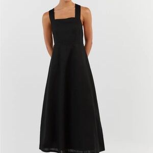 NWOT DISSH Zadie 100% Linen Apron Dress